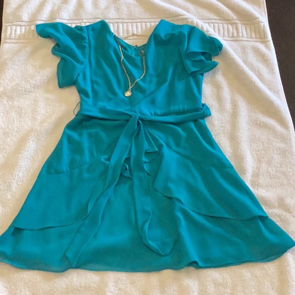 Teal dress for girls